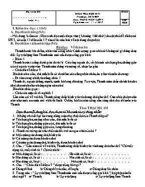 Đề kiểm tra học kì I Toán, Tiếng việt lớp 4 - Năm học 2016-2017